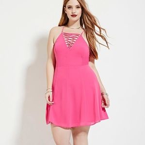 Plus size NWT forver 21 lace up dress!